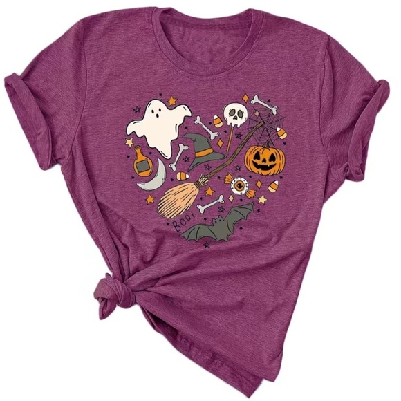 Halloween Fall Ghost Lover Tee - Picture 1 of 3